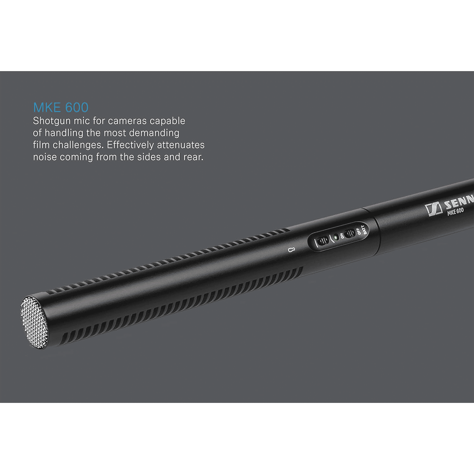 Buy SENNHEISER MKE 600 3.5 Jack Wired Microphone with Suppression